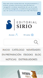 Mobile Screenshot of editorialsirio.com